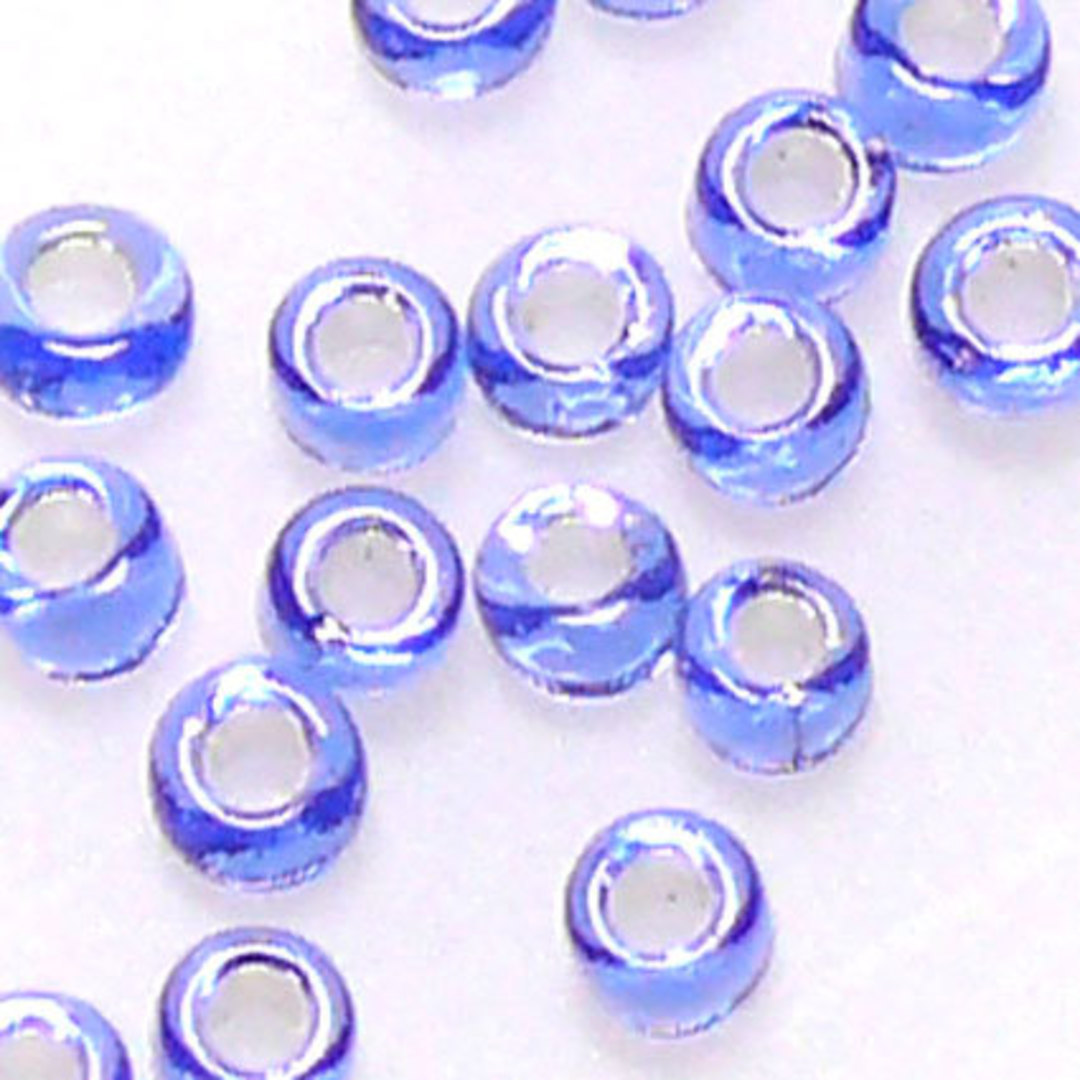 Toho size 11 round: 19B - Light Sapphire, silver lined image 0