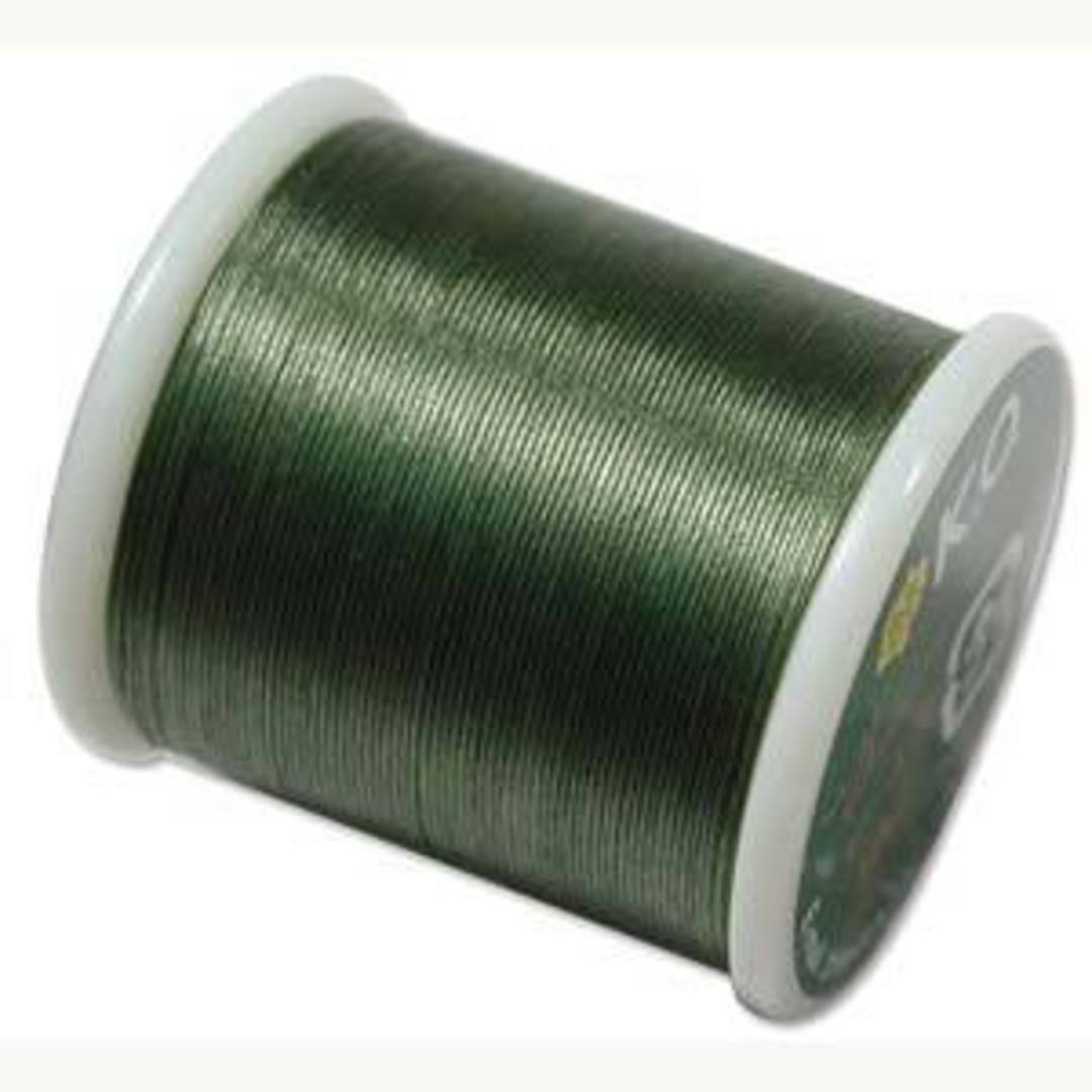 KO Beading Thread (50m spool): Olive image 0