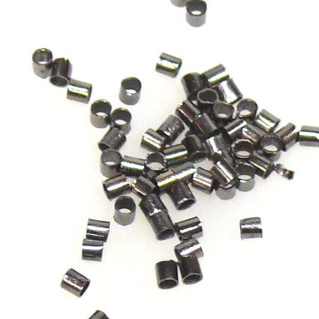 1.5 x 1.1mm Gunmetal crimp tubes image 0