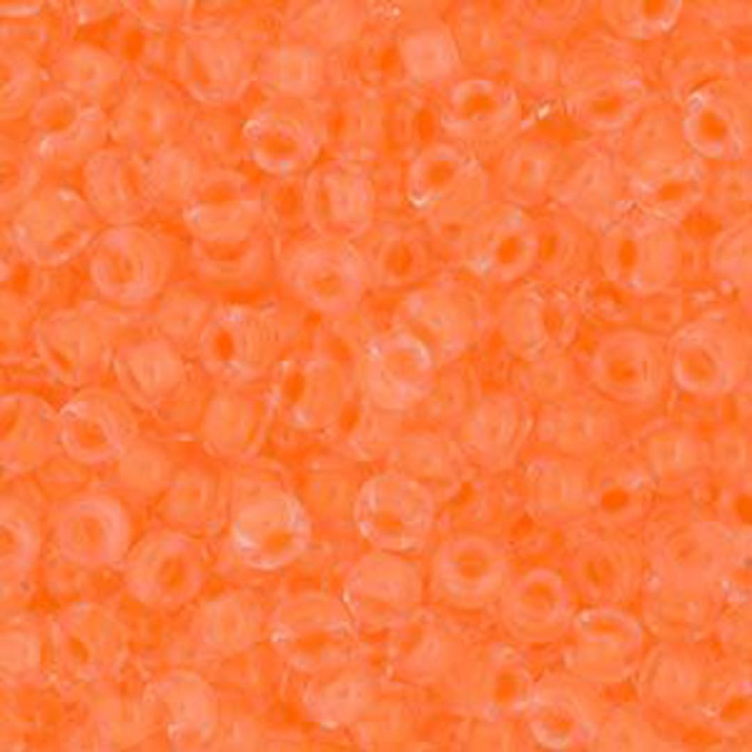 Miyuki size 6 round: 4298 - Luminous Creamsicle (orange) (7 grams) image 0