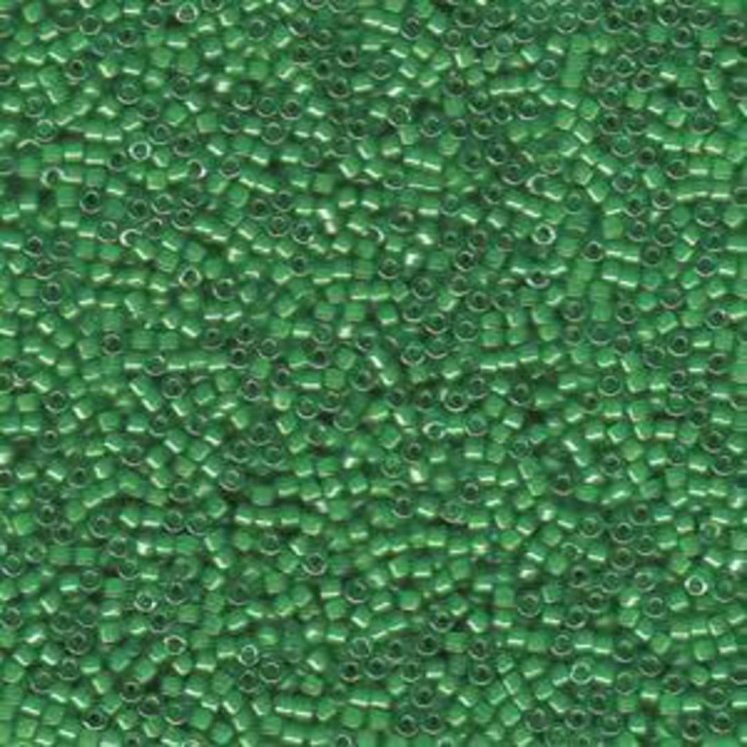 11/0 Miyuki Delica, colour 274 - Lined Green/Lime (7.2 grams) image 0