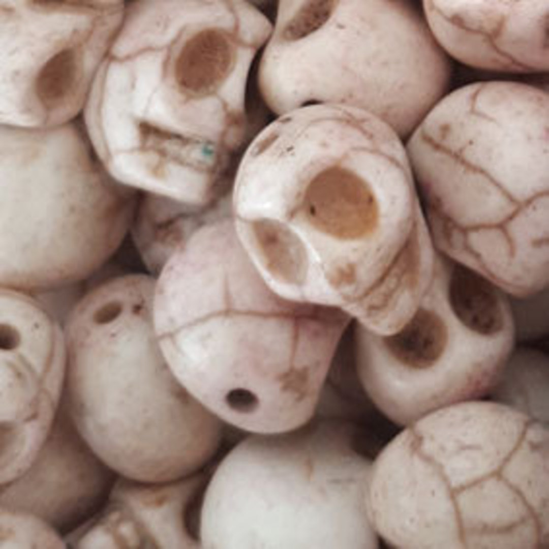 Howlite Skull: Small - Bone image 0