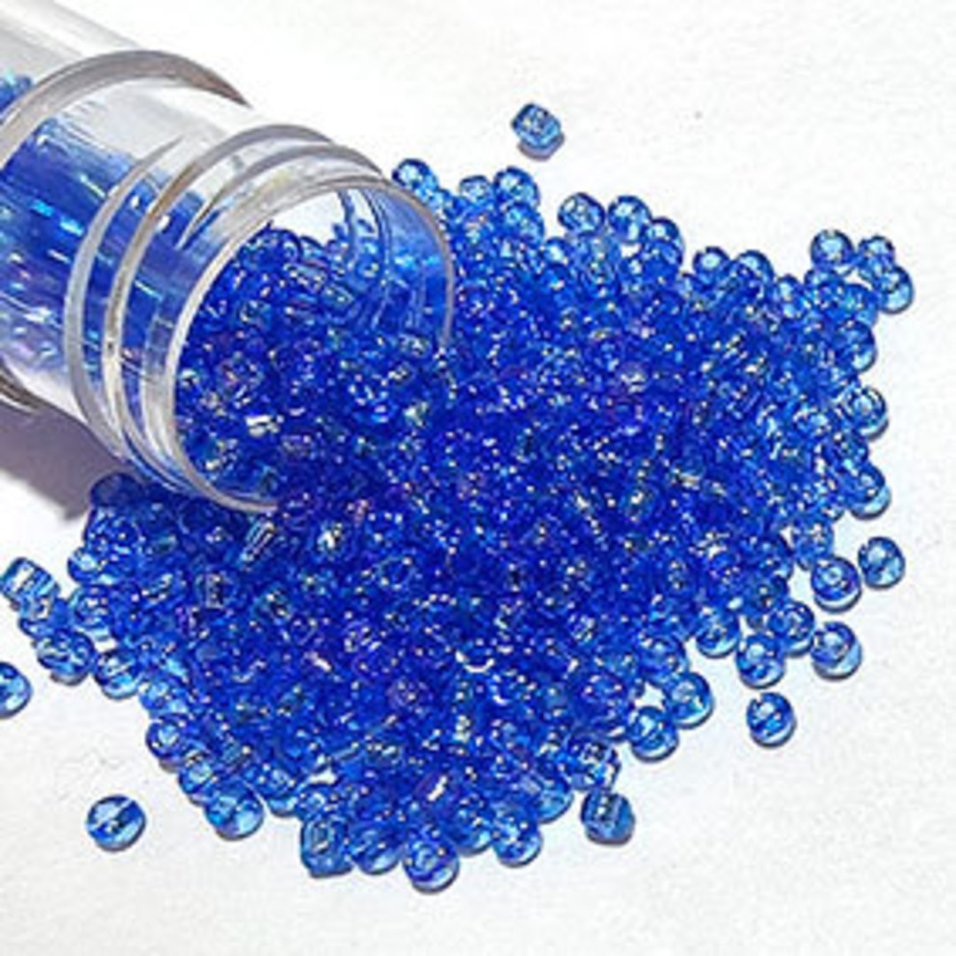 Matsuno size 11 round: 261 - Sapphire Shimmer, transparent (7 grams) image 0