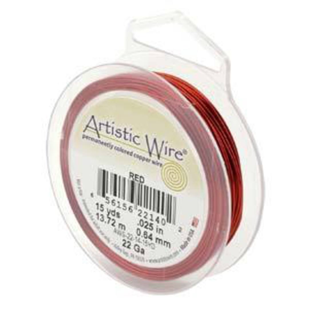 Artistic Wire: 22 gauge - Red (13.7m spool) image 0