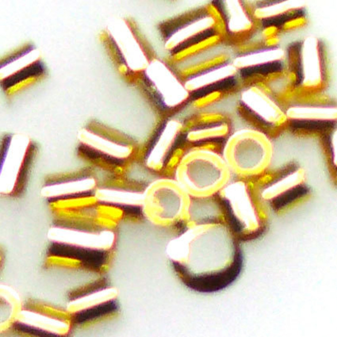 1.5 x 1.1mm Gold crimp tubes image 0