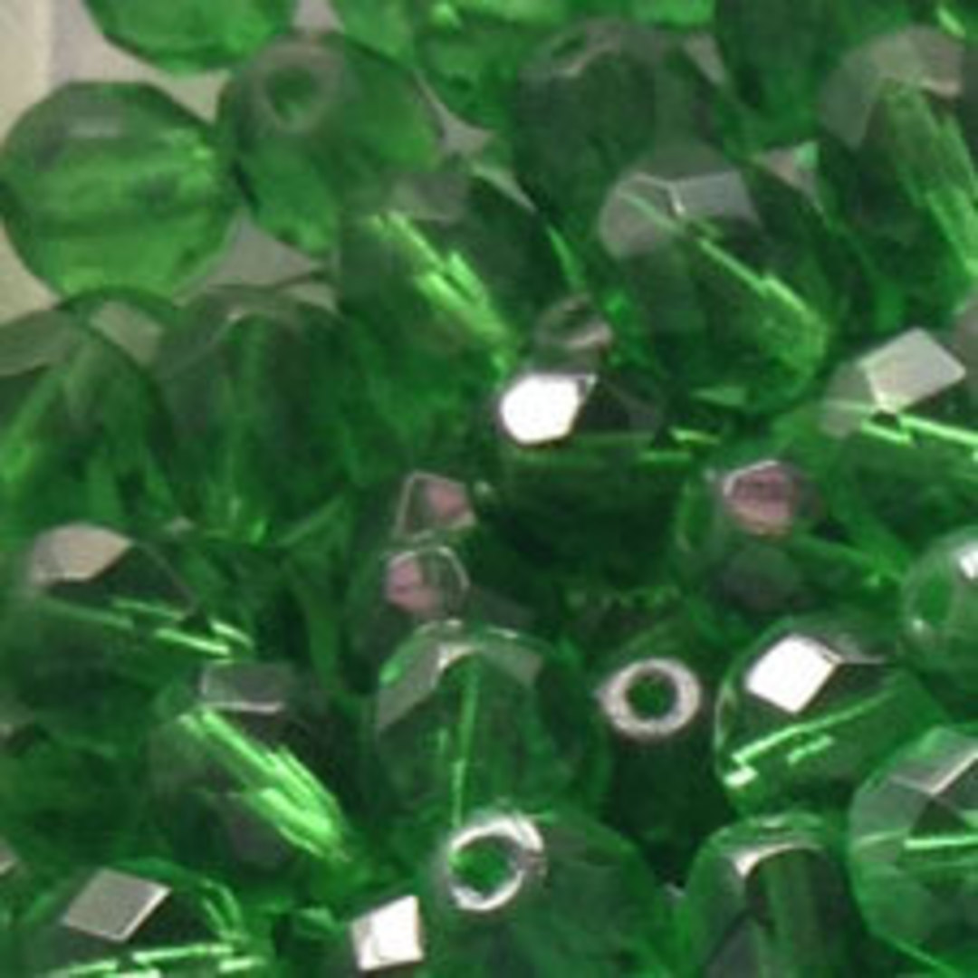 Czech Firepolished Facet: 8mm - Mid Emerald image 0