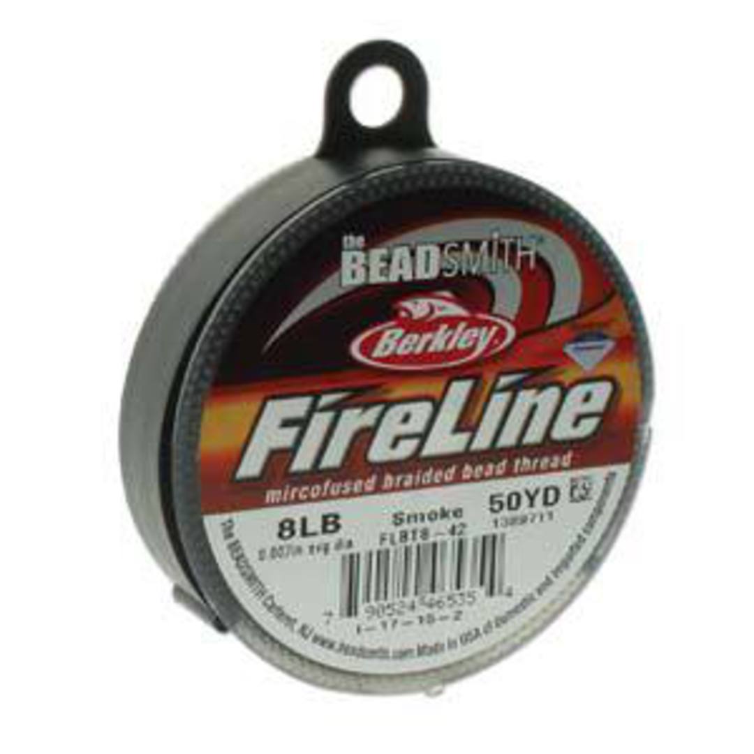 8lb Fireline, 50 yard spool: SMOKE GREY image 0