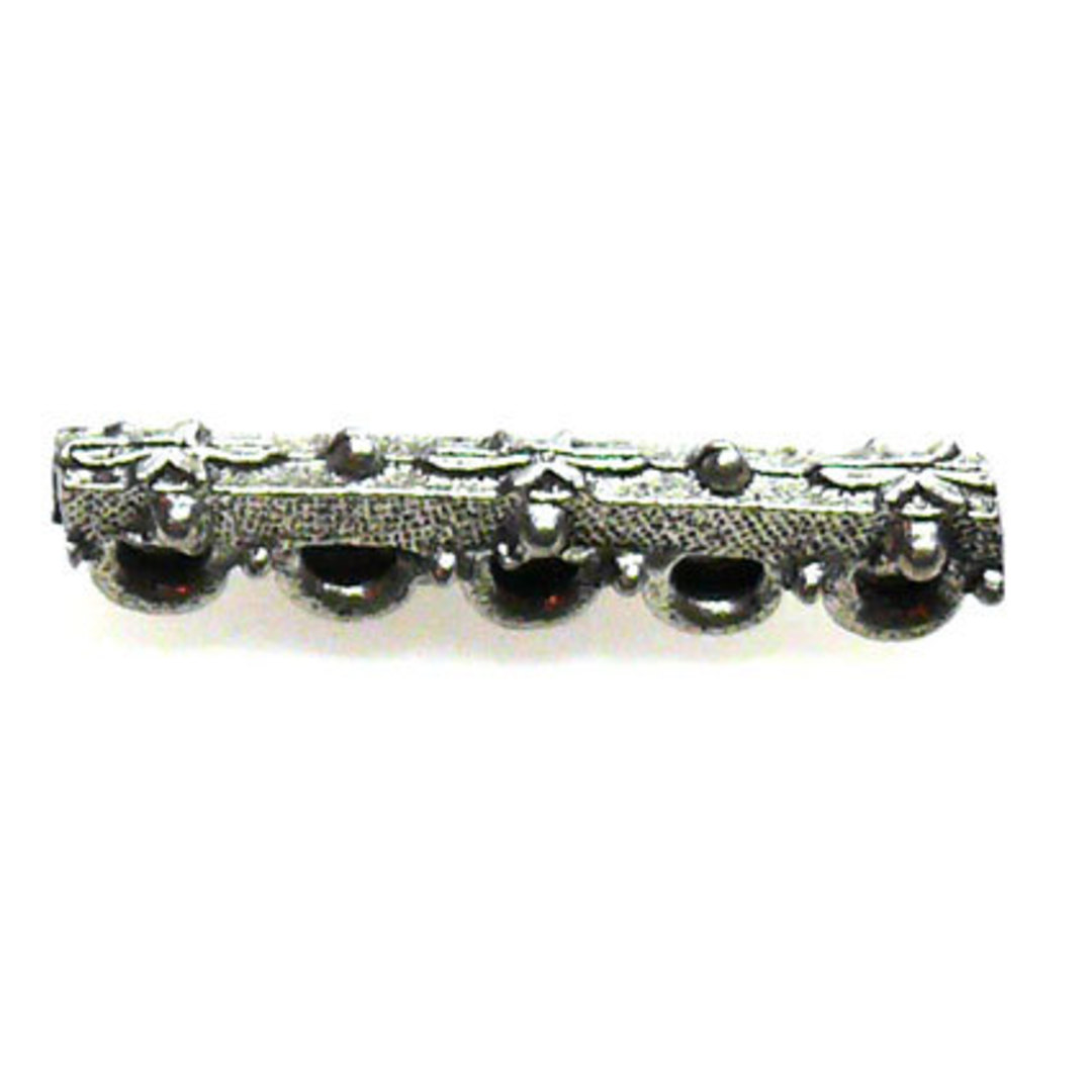 Spacer Bar, 5 holes with flower pattern image 0