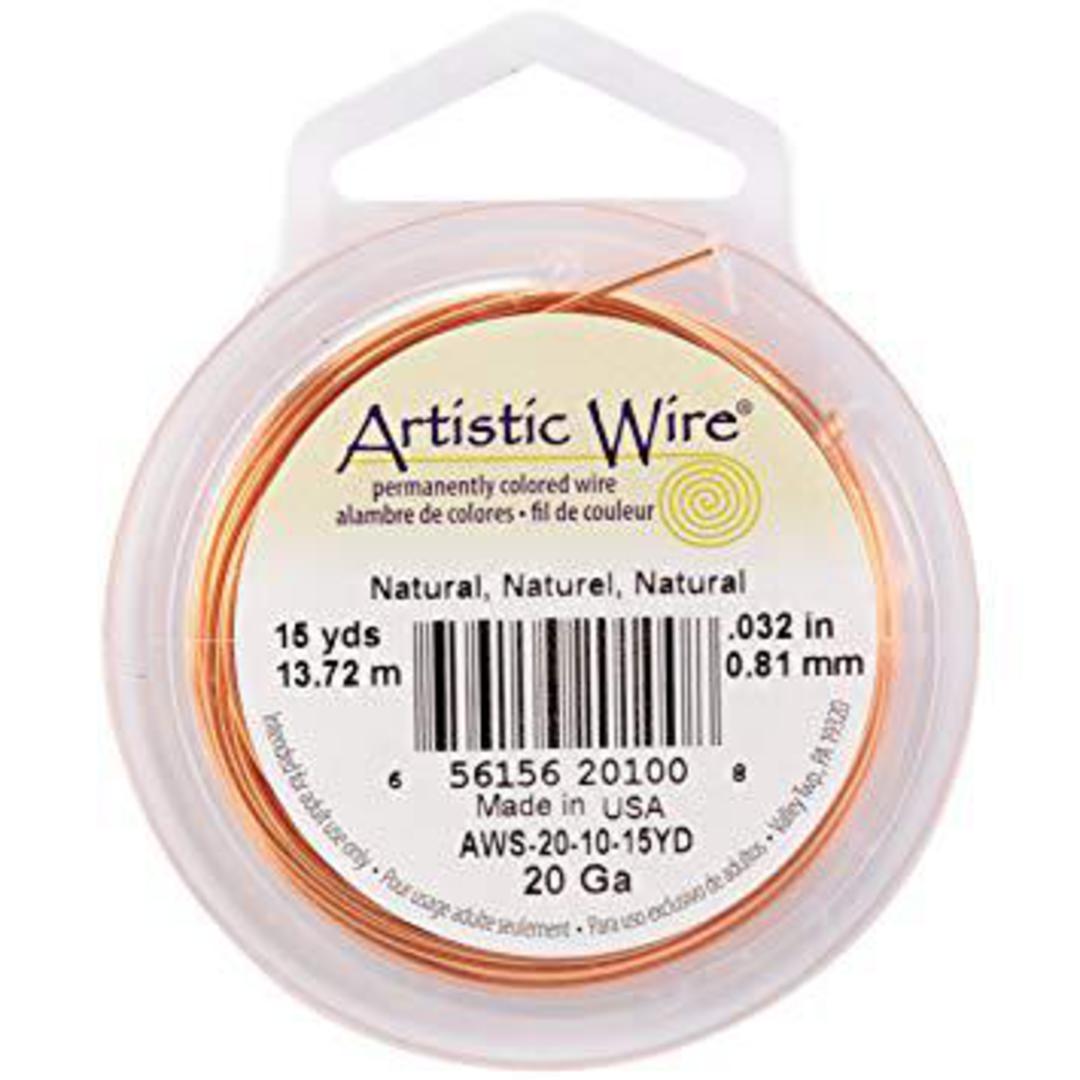 Artistic Wire, Copper Craft Wire 20 Gauge Thick, Tarnish Resistant Natural  Copper (6 Yard Spool) 