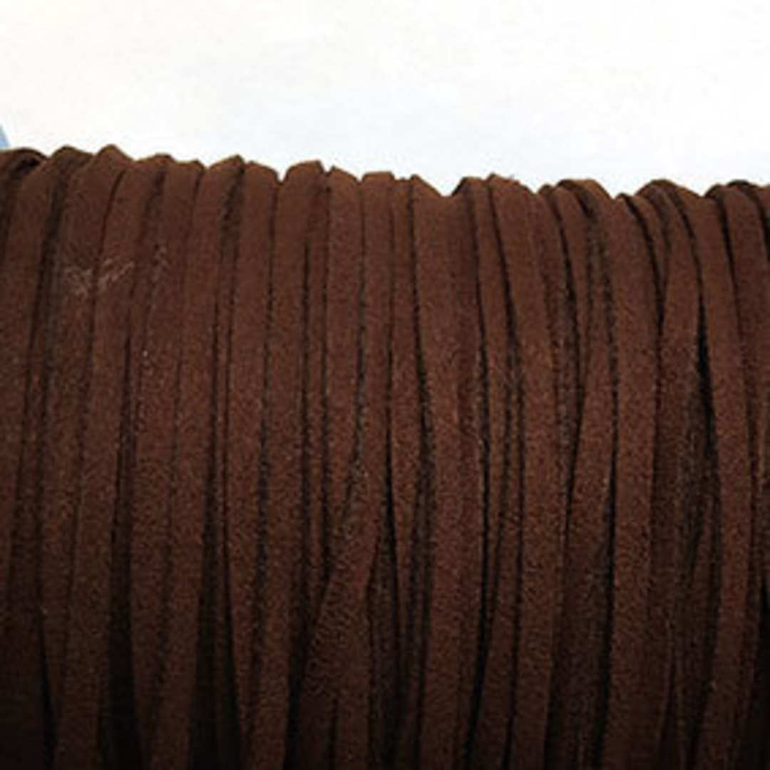 NEW! Faux Suede Cord: Brown image 0