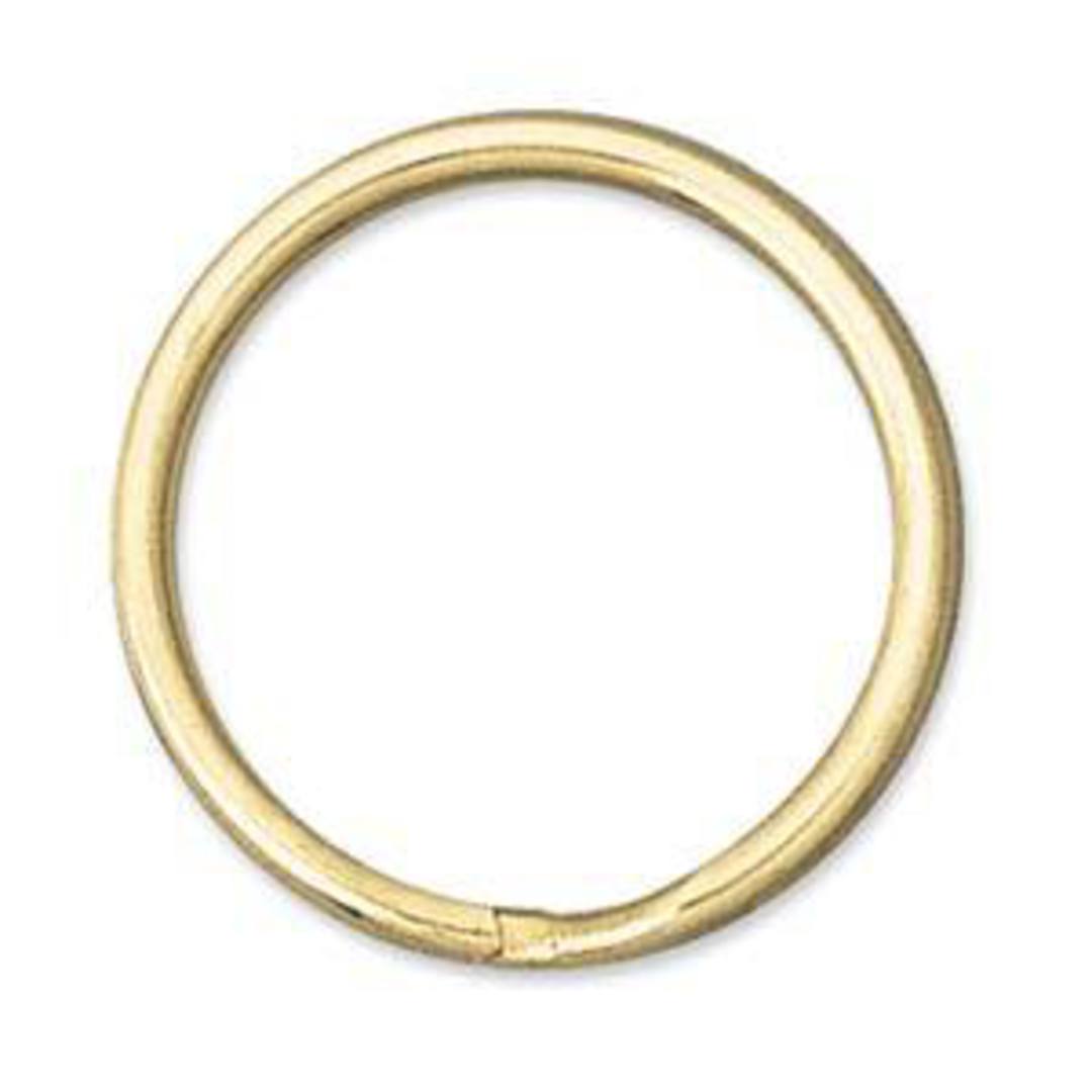 24mm Split Ring, lighter gold image 0