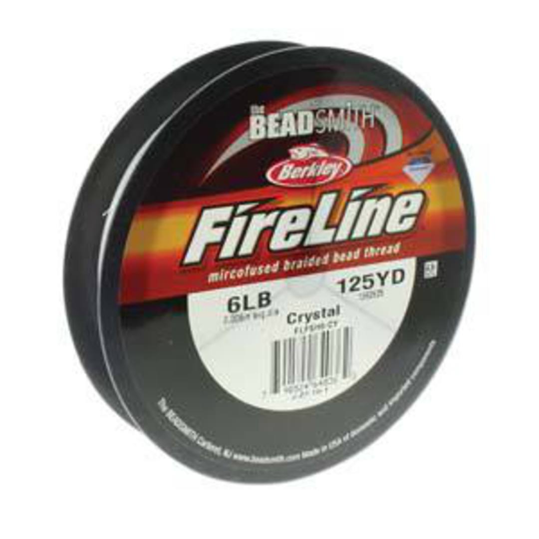 6lb Fireline, 125 yard spool: CRYSTAL CLEAR image 0