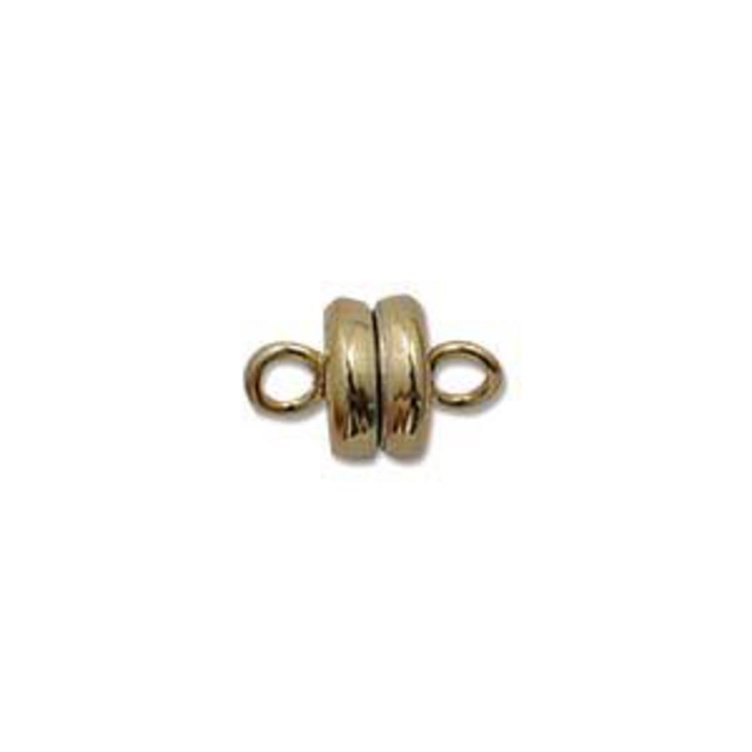 6mm Baby Magnetic Clasp - gold plate image 0
