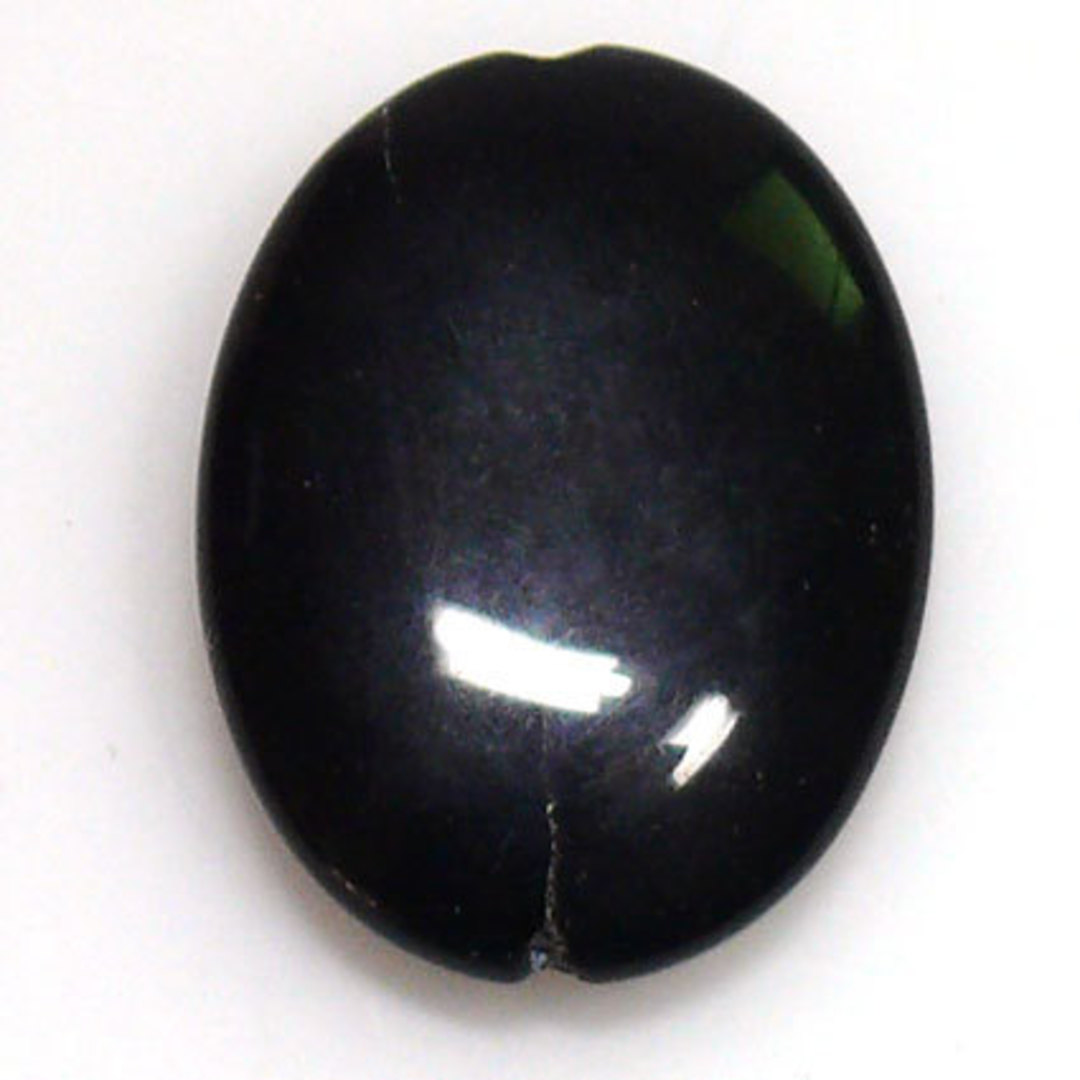 Black Agate Oval, 40mm x 30mm image 0
