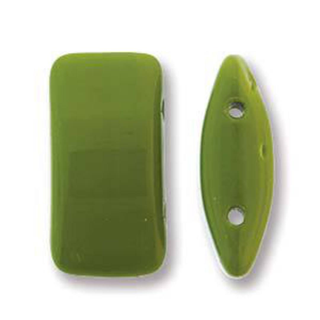Glass Carrier Bead: Wasabi Green image 0