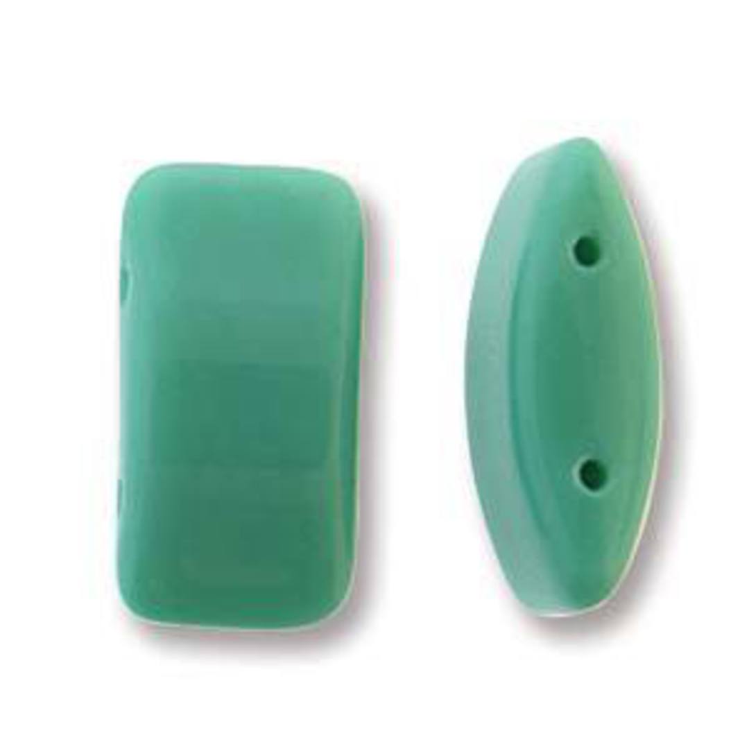 Glass Carrier Bead: Turquoise Green image 0