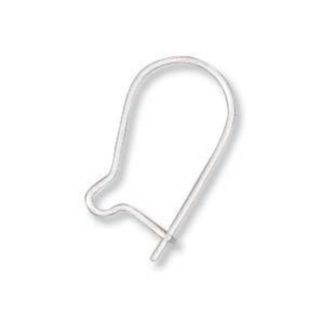 Silver Kidney Hook Earrings 100pk  iBead Inc