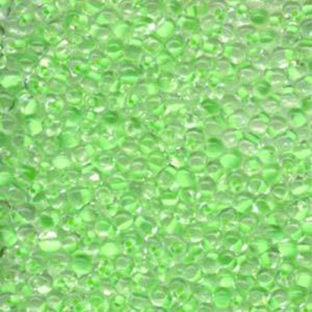 3.4mm Miyuki Drop - Mint Green lined Crystal image 0
