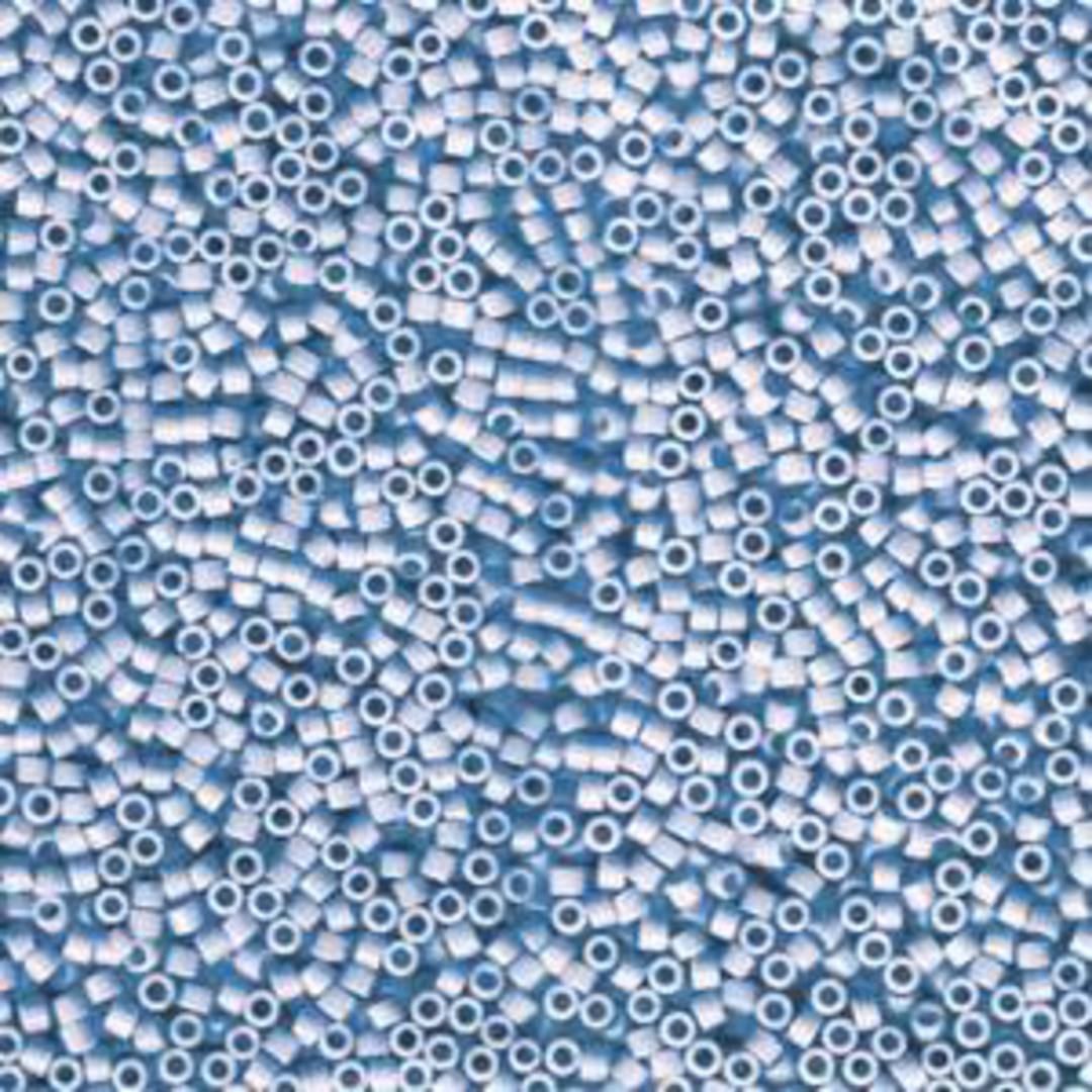 11/0 Miyuki Delica, colour 1137 - Opaque Agate Blue (7.2 grams) image 0