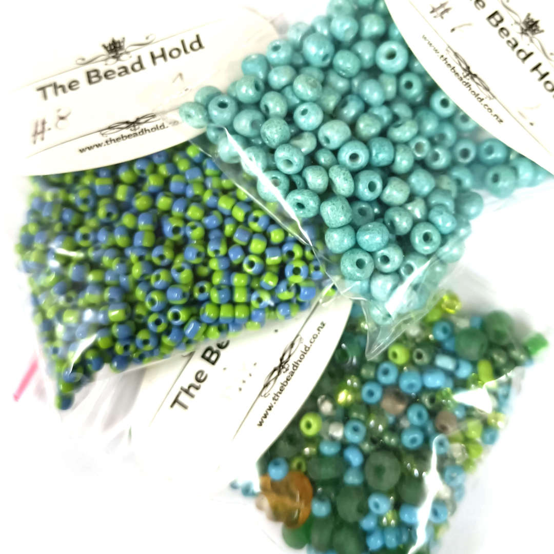 NEW! Chinese Trio 4: Turquoise and Green (approx 40 grams) image 0