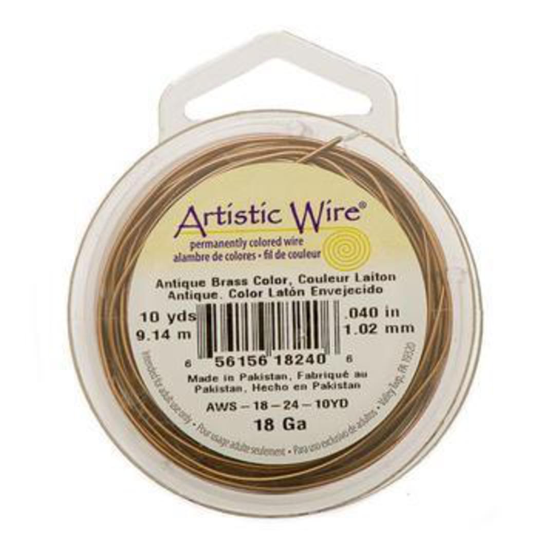 Artistic Wire: 28 gauge, Antique Brass (36.6m spool) image 0