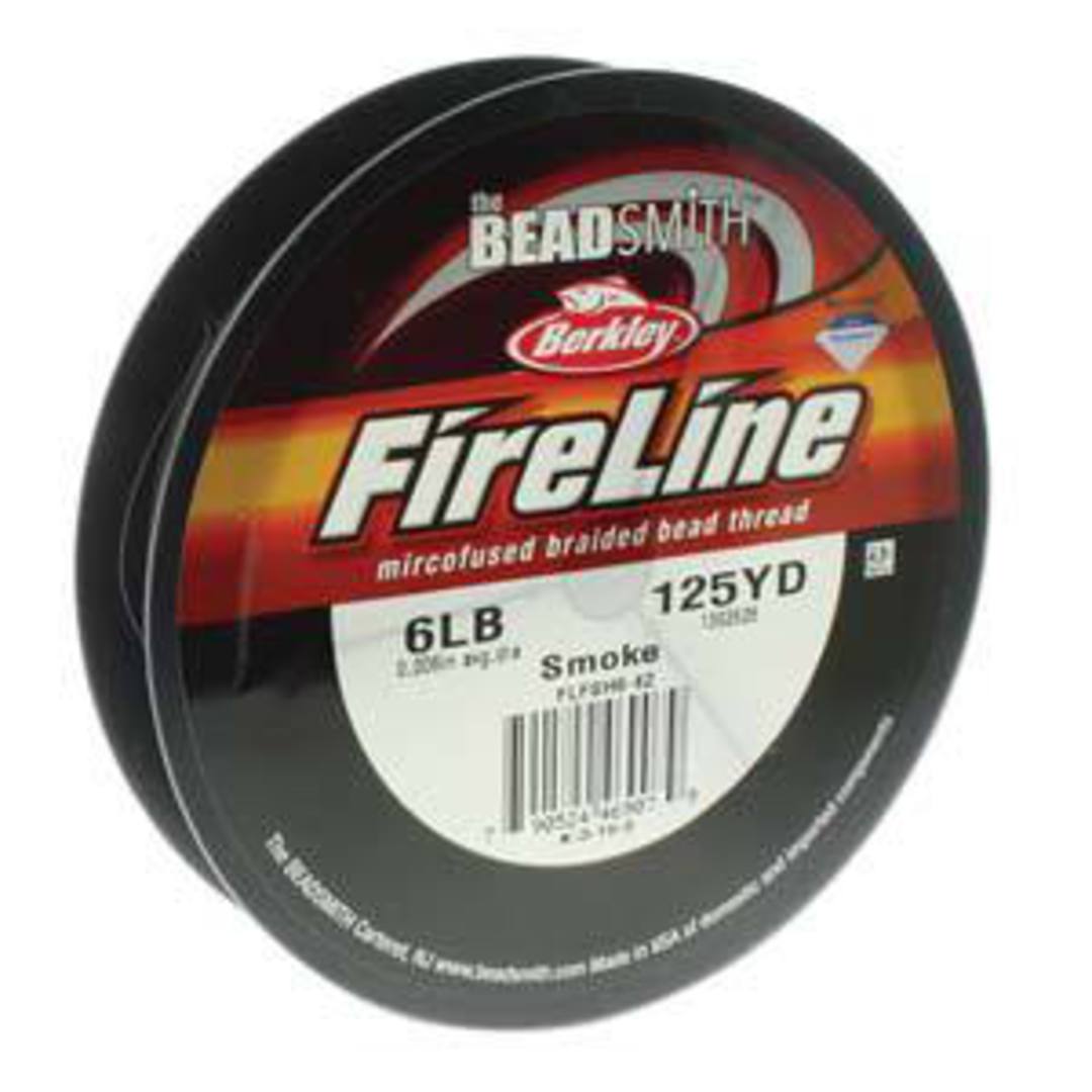 6lb Fireline, 125 yard spool: SMOKE GREY image 0