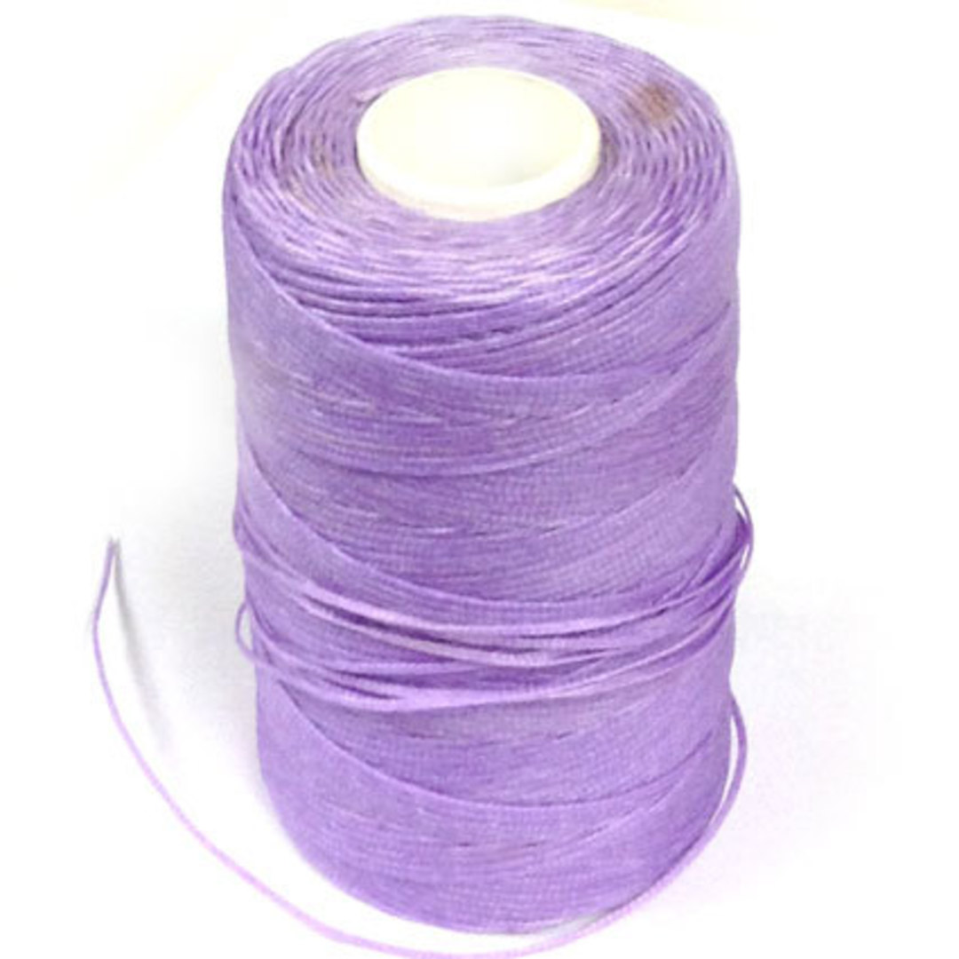 1mm Braided Waxed Cord, Lilac image 0