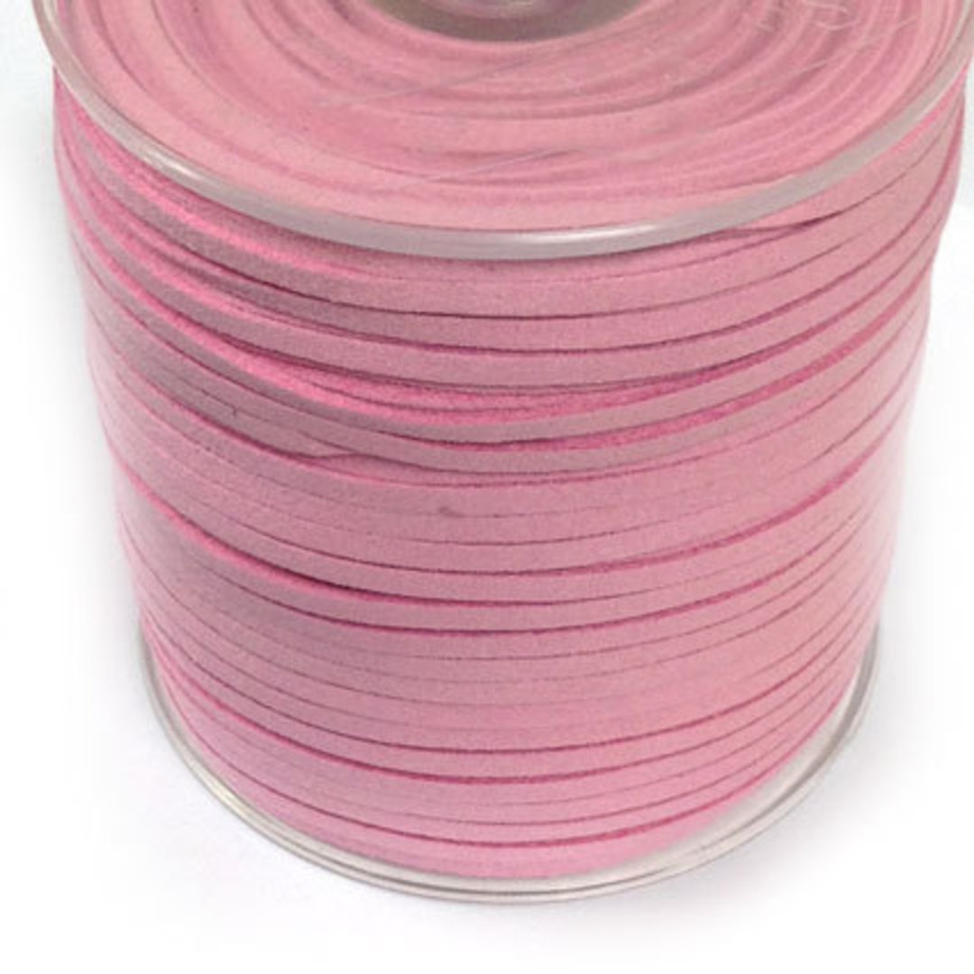 Faux Suede Cord, Pale Pink image 0