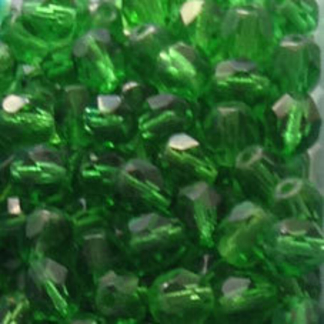 Czech Firepolished Facet: 6mm - Light Emerald image 0