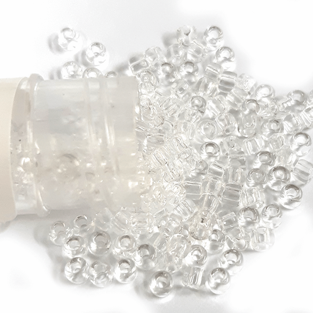 Matsuno size 8 round: 131 - Crystal Clear, transparent (7 grams) image 0