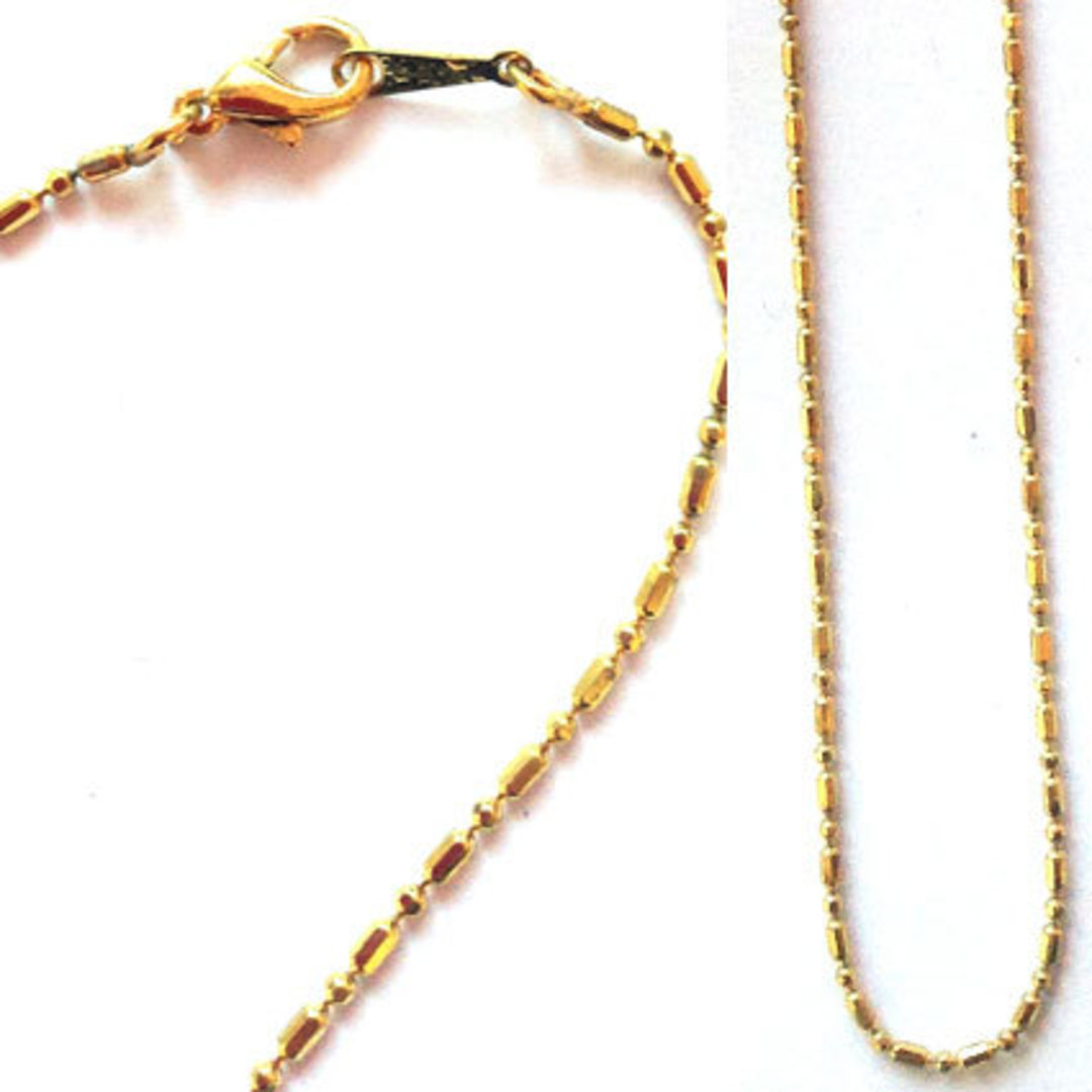 Pre made sink chain necklace - gold image 0