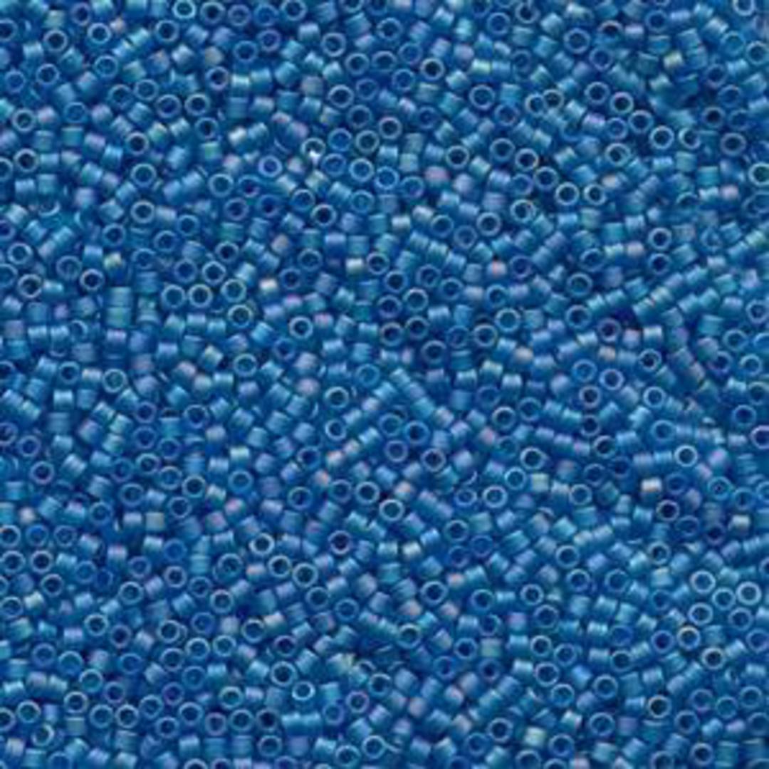 11/0 Miyuki Delica, colour 862 - Matte Light Blue AB (7.2 grams) image 0
