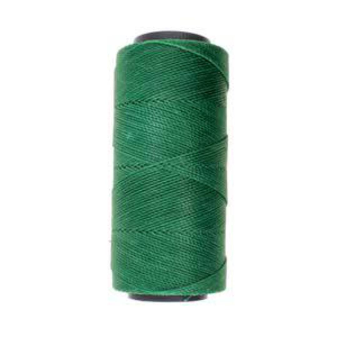 0.8mm Knot-It Brazilian Waxed Polyester Cord: Grass Green image 0