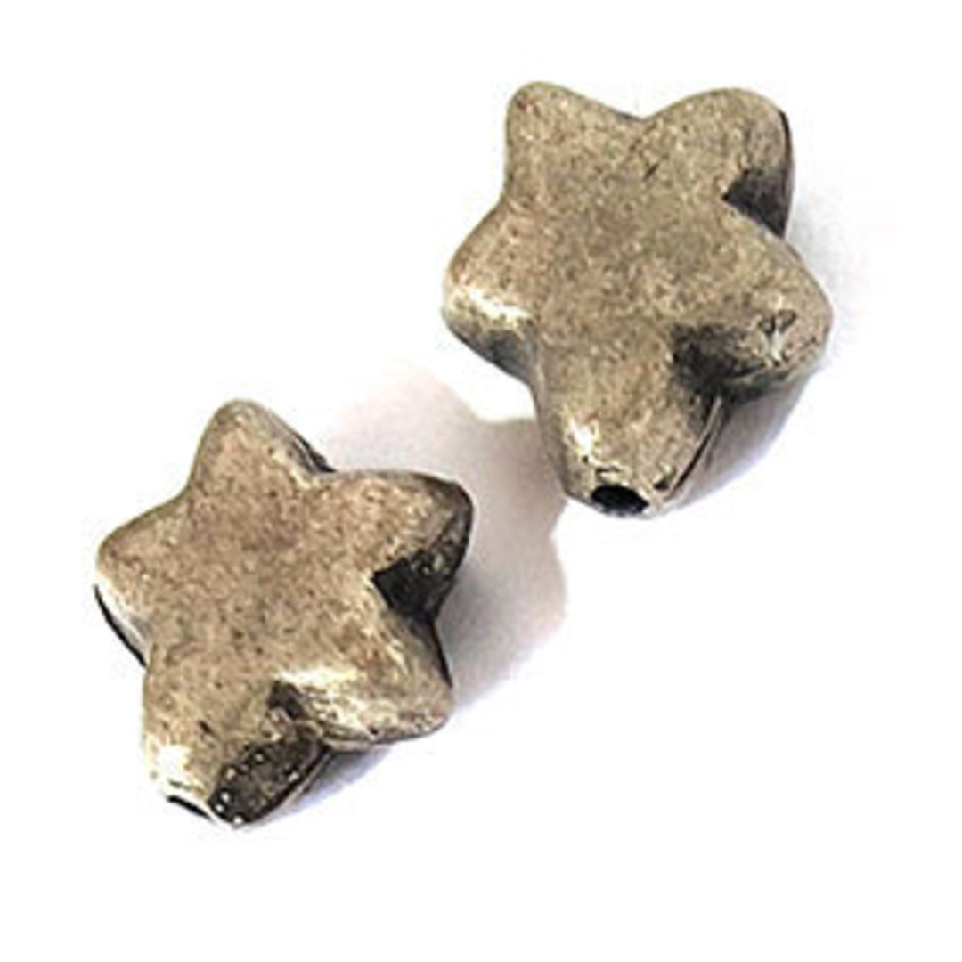 Metal Charm 9: Star Bead (10mm x 12mm) image 0