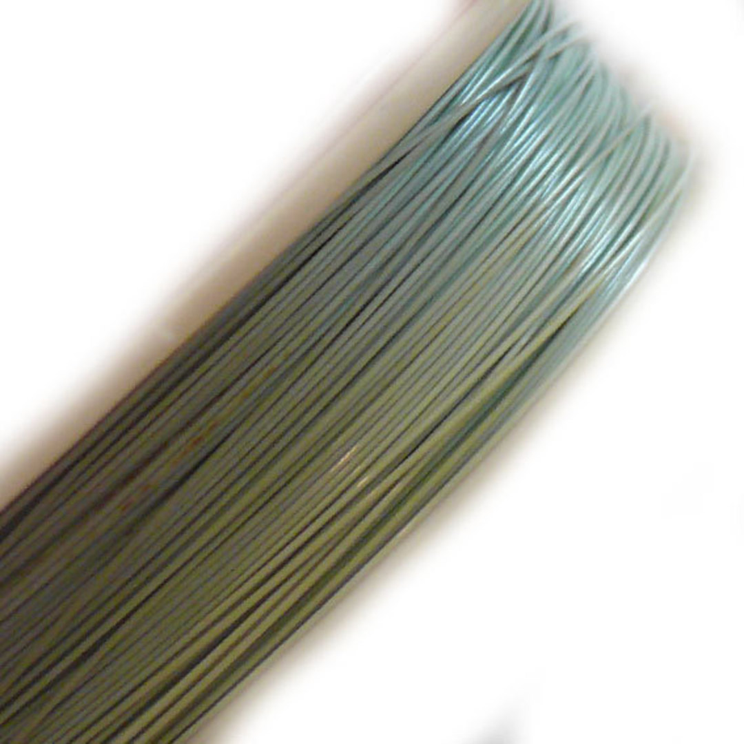 Tigertail Beading Wire: 100m roll - Pastel Mint Green image 0