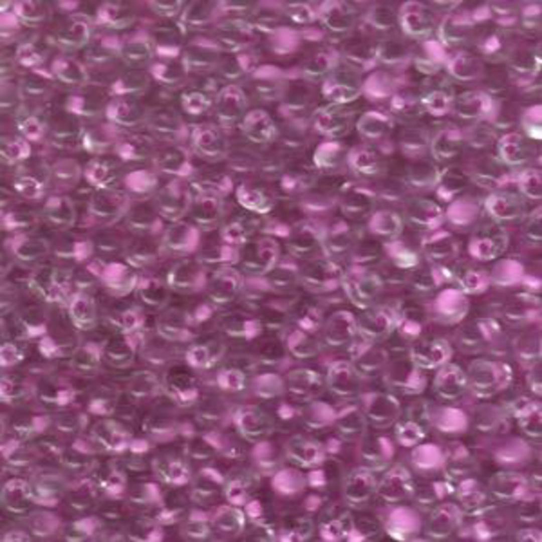 3.4mm Miyuki Drop - Lilac Lined Crystal image 0