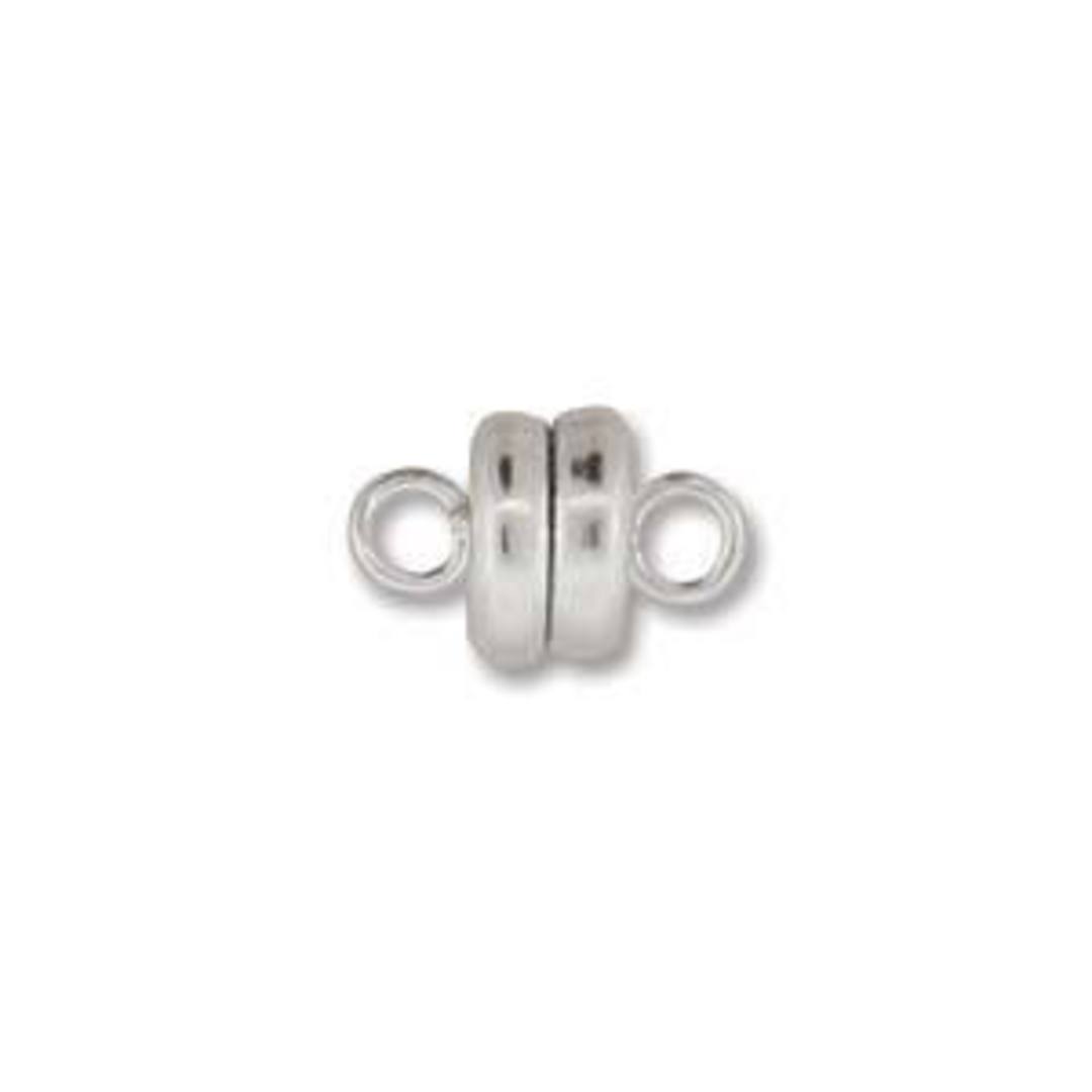 6mm Baby Magnetic Clasp - bright silver image 0