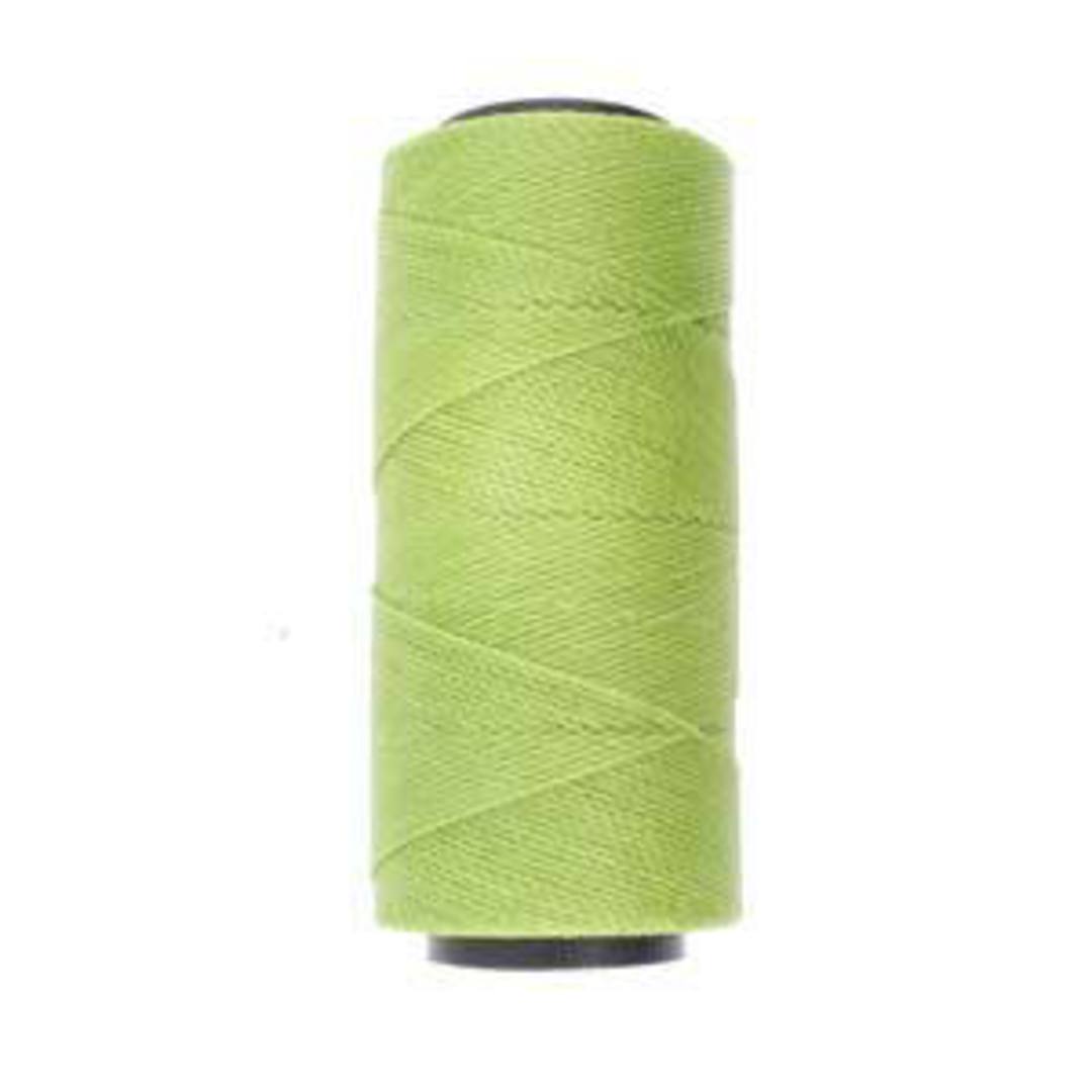 0.8mm Knot-It Brazilian Waxed Polyester Cord: Lime image 0