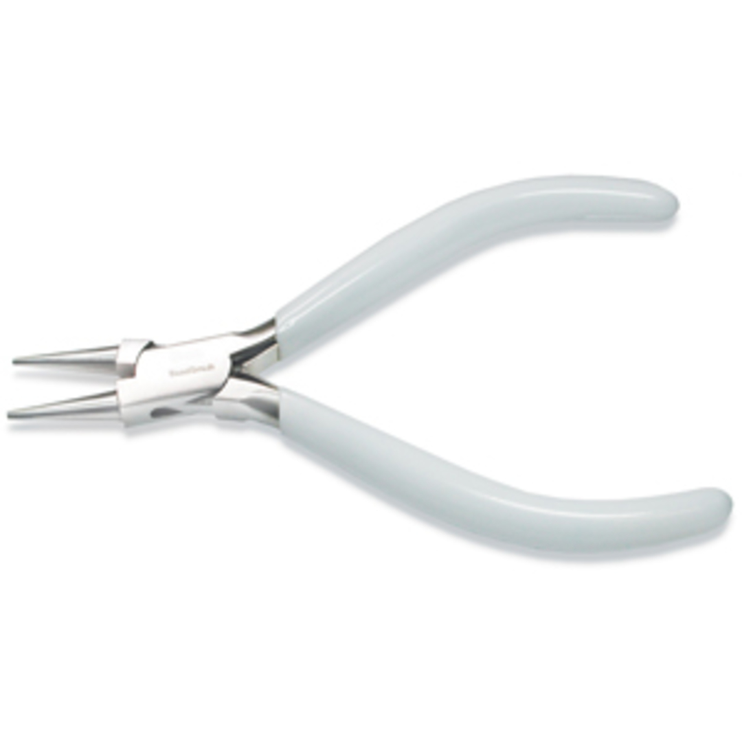 BeadSmith Round Nose Pliers: Heavier Duty: White Handle image 3