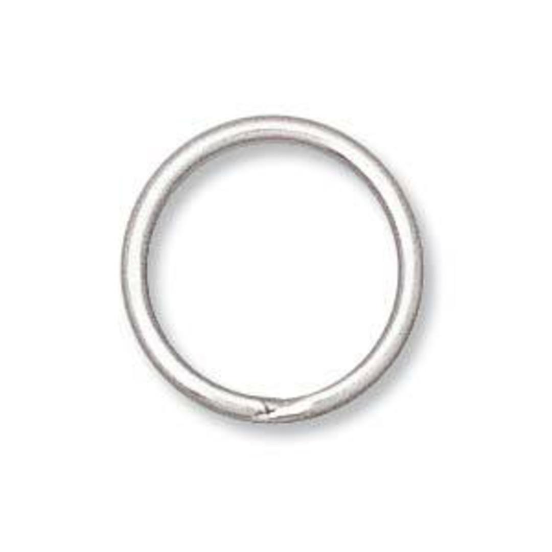 12mm Split Ring, antique silver image 0