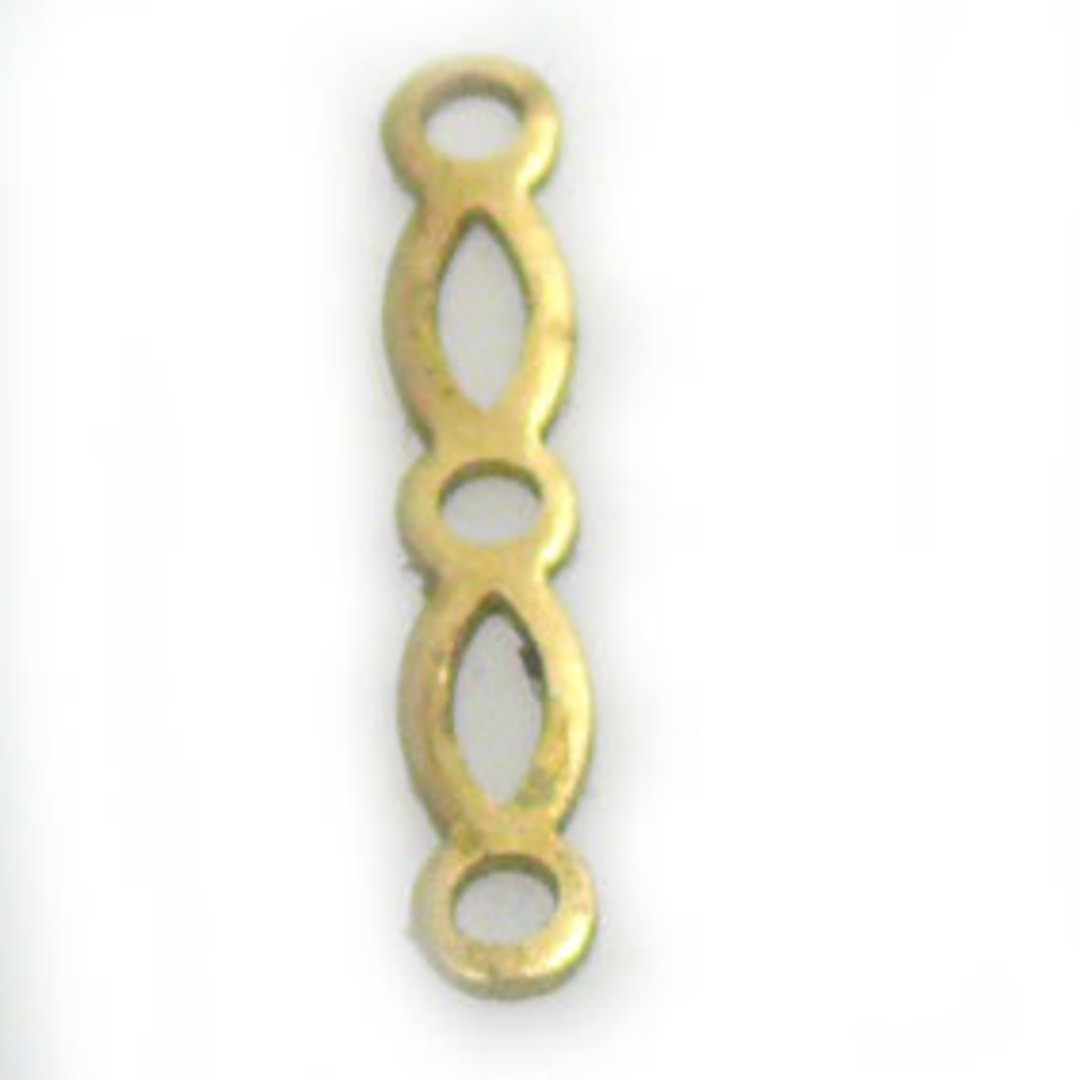 Metal connector link, deco brass image 0