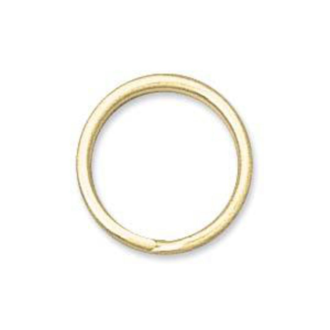 12mm Split Ring, gold image 0