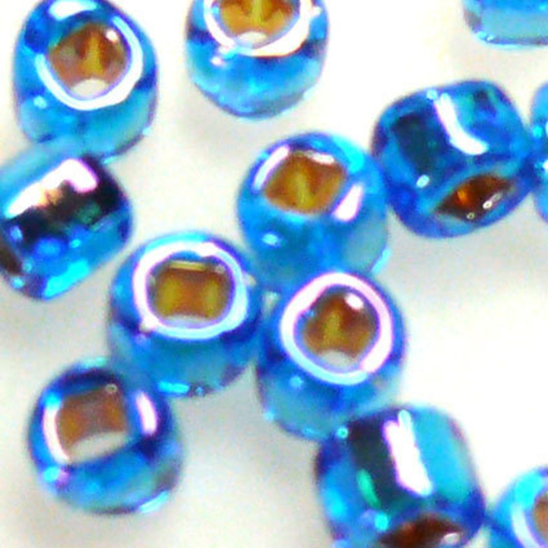 Matsuno size 6 round: 633 -  Indicolite Shimmer, silver lined (7 grams) image 1
