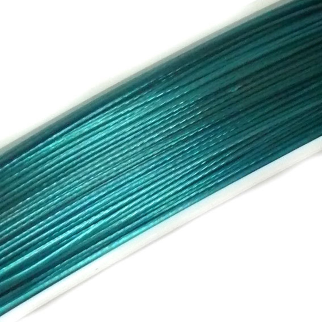 Tigertail Beading Wire: 50m roll - Indicolite image 0