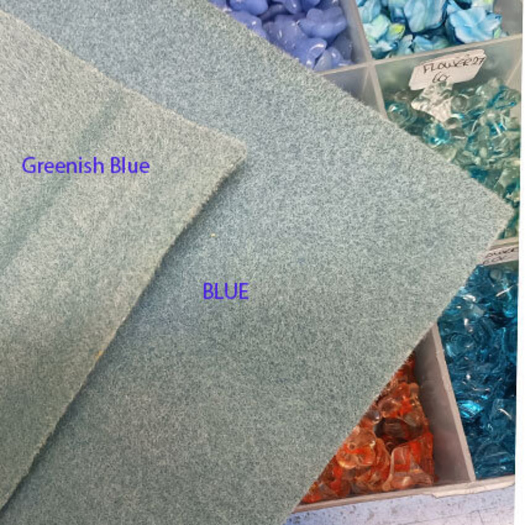Blue Bead Mat: rectangular - 36cm x 28cm - Greenish Blue image 0