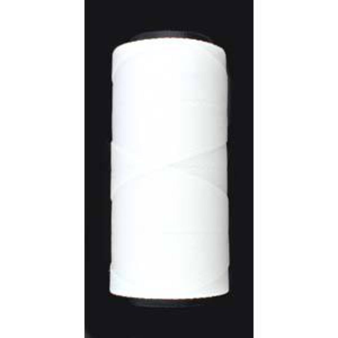 0.8mm Knot-It Brazilian Waxed Polyester Cord: White image 0