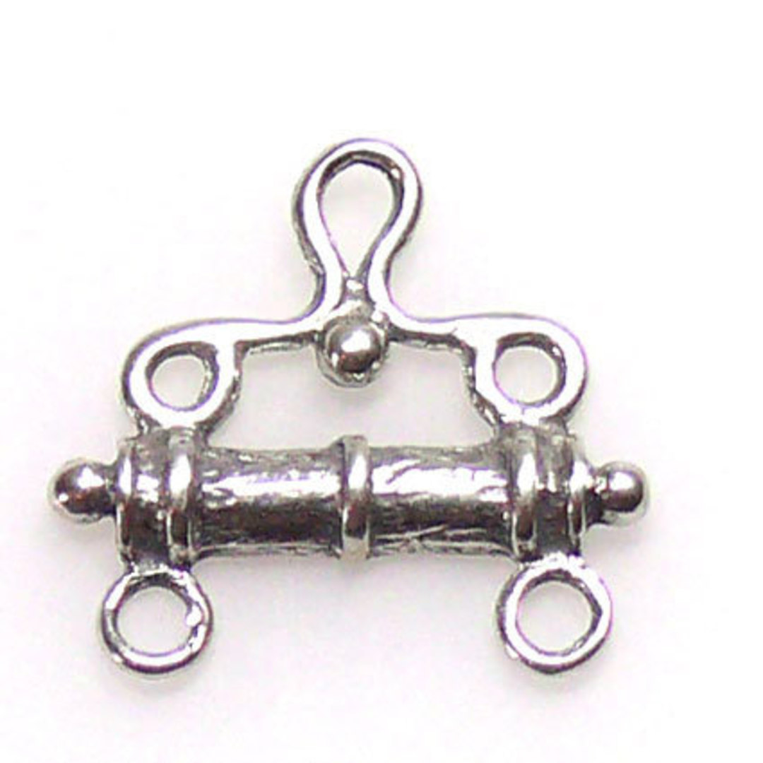 Connecter 2:1, sterling silver image 0