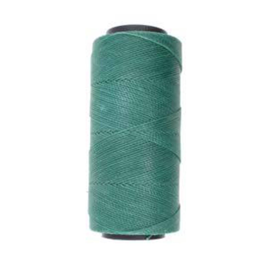 0.8mm Knot-It Brazilian Waxed Polyester Cord: Teal Green image 0