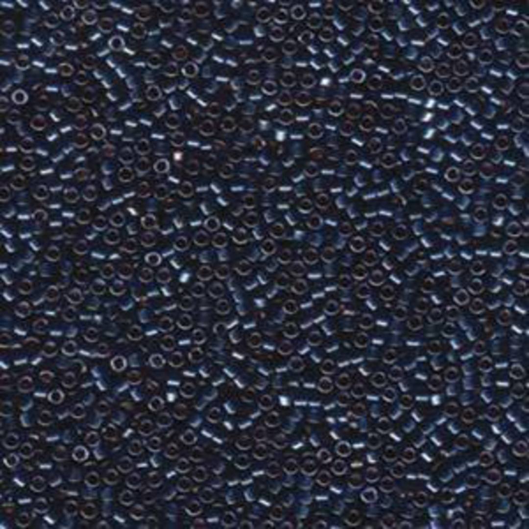 11/0 Miyuki Delica, colour 278 - Lined Dark Blue Luster (7.2 grams) image 0