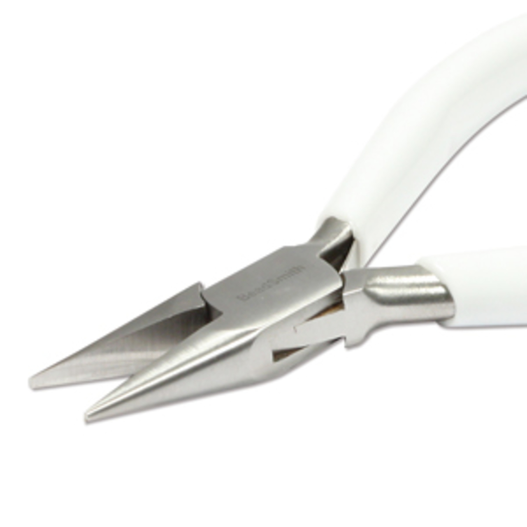 BeadSmith Chain Nose Pliers: Heavier Duty: White Handle image 3